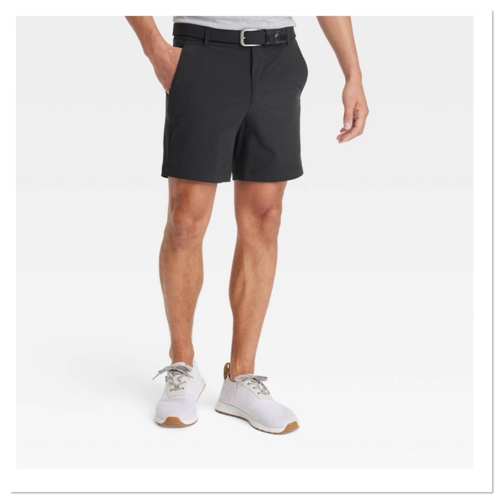 All in Motion Men's Golf Shorts Black